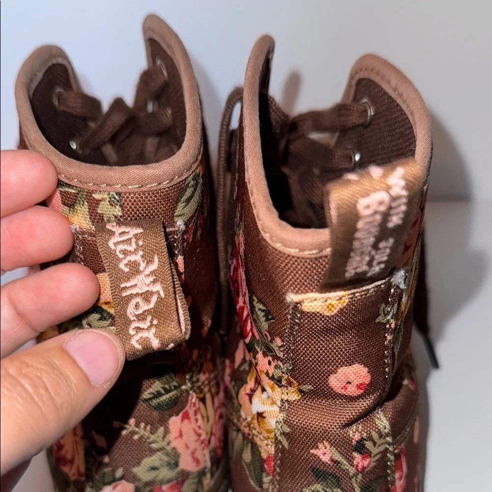 Dr. Martens Floral Brown High-Top Sneakers Women’s size 9 - Picture 8 of 11